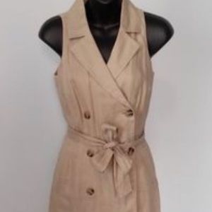 NWT INC audrey 1 linen dress sz 14